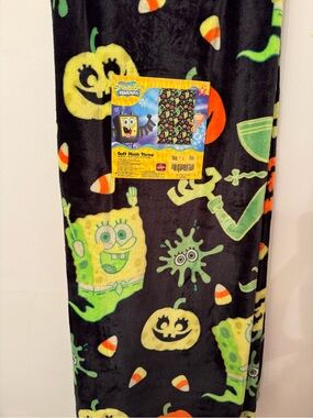 SpongeBob SquarePants Halloween Throw Blanket Pirate Ghosts